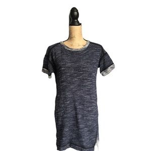 Madewell Navy and White Knit Dress